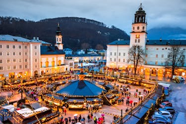 Visita al mercado navideño de Salzburgo con un local